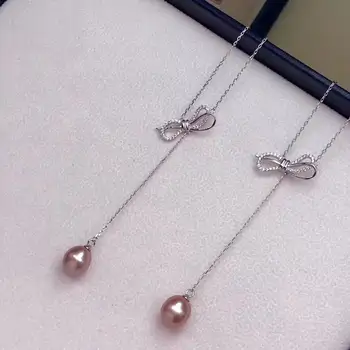 S925 Silver BOWKNOT Necklace Component and Findings Jewelry Settings Mountings Parts for Akoya Edison Pearls, Coral, Jade
S925 Silver BOWKNOT Necklace Component and Findings Jewelry Settings Mountings Parts for Akoya Edison Pearls, Coral, Jade