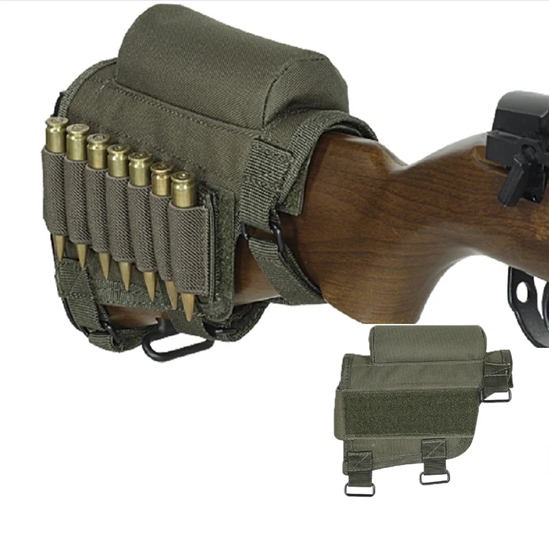 Ammo Carrier Holster Case Hunting Cartridge Holster Shell Buttstock Pouches Tactical Butt Cheek Rest Gear Rifle Shot Holder
Ammo Carrier Holster Case Hunting Cartridge Holster Shell Buttstock Pouches Tactical Butt Cheek Rest Gear Rifle Shot Holder