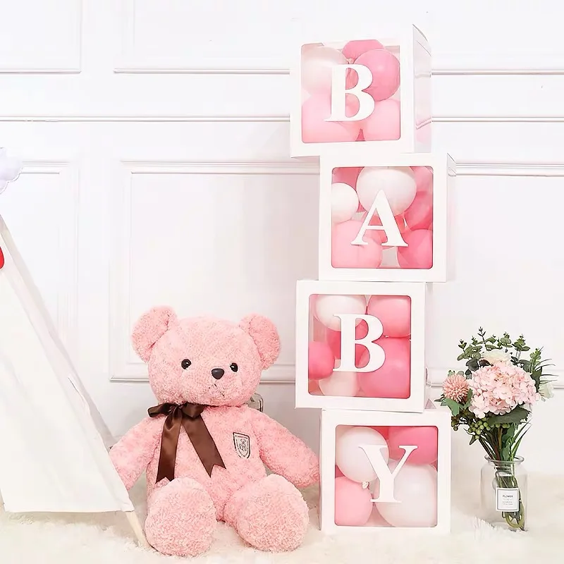 4pcs/set DIY Transparent Box Latex Balloon BABY LOVE Blocks for Boy Girl Baby Shower Wedding Birthday Party Decoration Backdrop
4pcs/set DIY Transparent Box Latex Balloon BABY LOVE Blocks for Boy Girl Baby Shower Wedding Birthday Party Decoration Backdrop