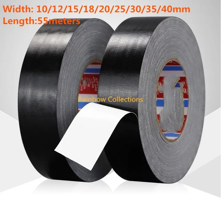 L=55meter Ultra High Viscosity Black Duct tape Single Adhesive Tape Waterproof,moisture proof, corrosion resistant, insulated
L=55meter Ultra High Viscosity Black Duct tape Single Adhesive Tape Waterproof,moisture proof, corrosion resistant, insulated
