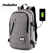 Fashion man laptop backpack usb charging computer backpacks casual style bags large male business travel bag backpack