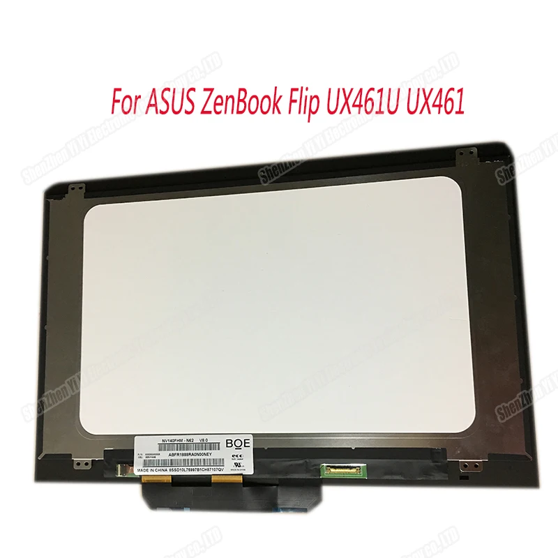 ЖК-дисплей 14,0 дюйма с сенсорным экраном 1920*1080 для ASUS ZenBook Flip UX460 UX461 UX461U, ЖК-дисплей в сборе
ЖК-дисплей 14,0 дюйма с сенсорным экраном 1920*1080 для ASUS ZenBook Flip UX460 UX461 UX461U, ЖК-дисплей в сборе