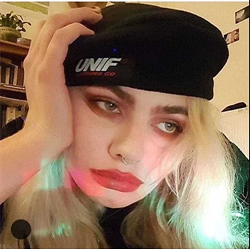 New punk rok 90s retro vintage old school Kiko beret cute logo cap black boina women and men
New punk rok 90s retro vintage old school Kiko beret cute logo cap black boina women and men