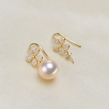 Flower Design Pearl Earrings Hooks Accessory Women DIY Pearl Earrings Jewelry Components Gold Colors 3Pairs/lot
Flower Design Pearl Earrings Hooks Accessory Women DIY Pearl Earrings Jewelry Components Gold Colors 3Pairs/lot