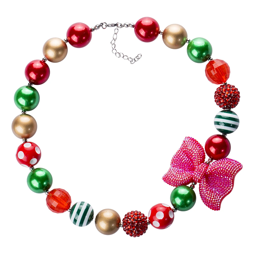 Vcmart 2018 Newest Christmas Red Bowknot Princess Beads Necklace for little Girl Chunky Bubblegum Necklace Jewlery Party Gift
Vcmart 2018 Newest Christmas Red Bowknot Princess Beads Necklace for little Girl Chunky Bubblegum Necklace Jewlery Party Gift