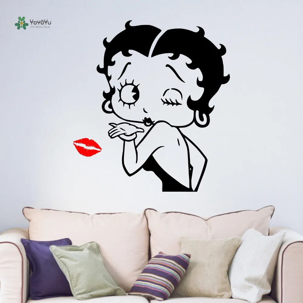 YOYOYU Wall Decal Girl Lips Kiss Room Decoration Betty Teenagers Living Room Bedroom Art Vinyl Repetable YO124
YOYOYU Wall Decal Girl Lips Kiss Room Decoration Betty Teenagers Living Room Bedroom Art Vinyl Repetable YO124
