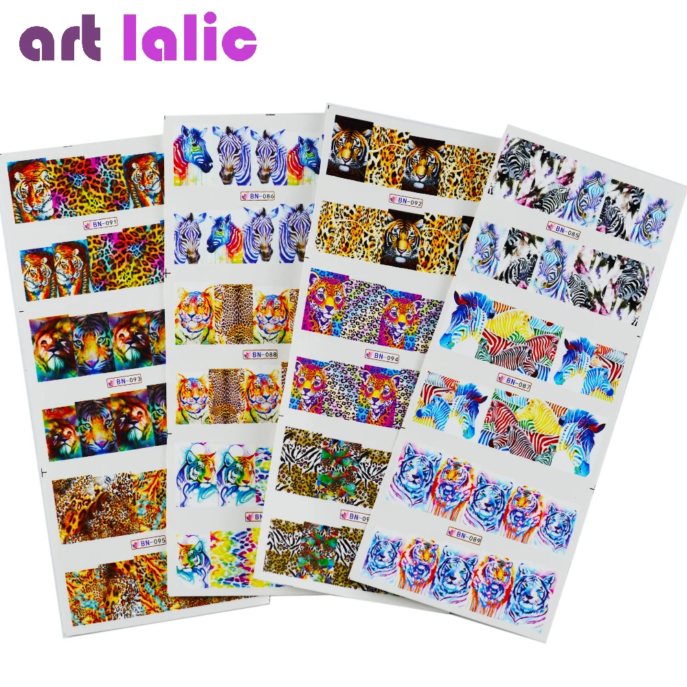 Artlalic 12pcs/lot 3D Tiger Zebra Animal Nail Stickers DIY Nail Art Decoration Water Transfer Tips Decal BN85-96
Artlalic 12pcs/lot 3D Tiger Zebra Animal Nail Stickers DIY Nail Art Decoration Water Transfer Tips Decal BN85-96