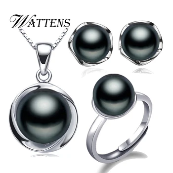 Pearl Jewelry Sets pearl necklace Pendant Rings Earrings For Women Natural freshwater White Black pearl fashion gift Alibaba New
Pearl Jewelry Sets pearl necklace Pendant Rings Earrings For Women Natural freshwater White Black pearl fashion gift Alibaba New