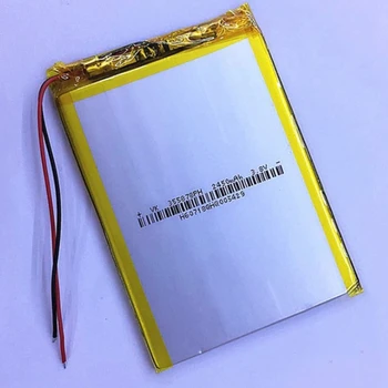 Poly lithium polymer lithium battery 2450MAH profitability 355878 game tablet computer digital products Rechargeable Li-ion Cell
Poly lithium polymer lithium battery 2450MAH profitability 355878 game tablet computer digital products Rechargeable Li-ion Cell