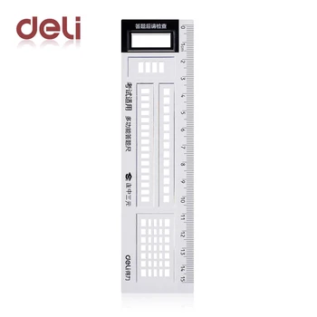 Deli 1pcs 15cm Ruler Multi-function nswer ruler 15cm Student Computer Painted Caliper Plastic Ruler Stationery Wholesale 71982
Deli 1pcs 15cm Ruler Multi-function nswer ruler 15cm Student Computer Painted Caliper Plastic Ruler Stationery Wholesale 71982