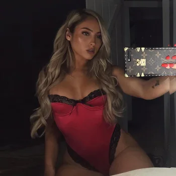 Cute Red Lace Cami Bodysuit Sexy Women Romper Summer Spaghetti Strap Bodysuit Leotard Body Top Female
Cute Red Lace Cami Bodysuit Sexy Women Romper Summer Spaghetti Strap Bodysuit Leotard Body Top Female