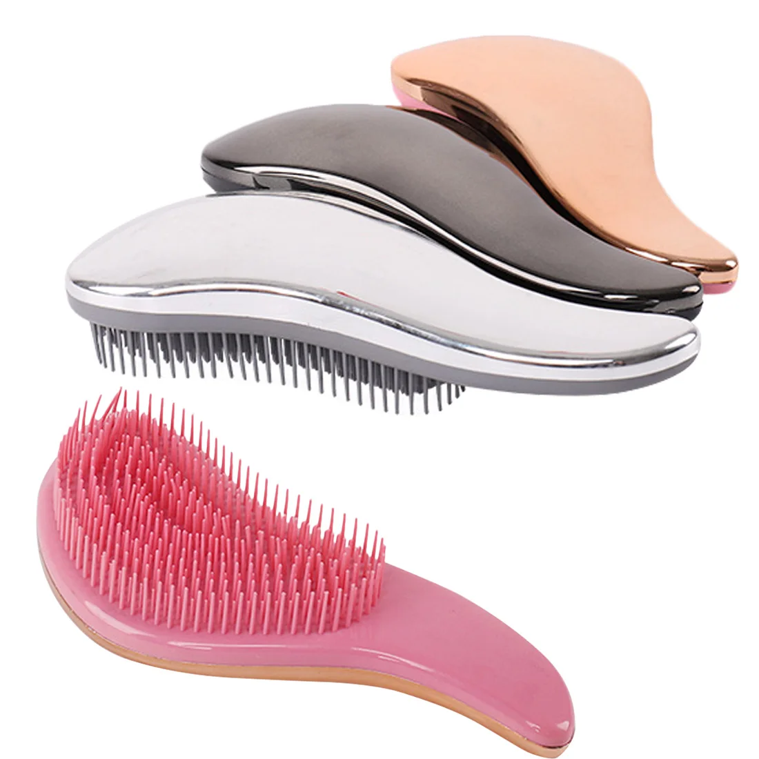 1pc Magic Anti-static Hair Brush Electroplate Massage Comb Makeup Comb Styling Tools Shower for salon women girls Hair Combs
1pc Magic Anti-static Hair Brush Electroplate Massage Comb Makeup Comb Styling Tools Shower for salon women girls Hair Combs