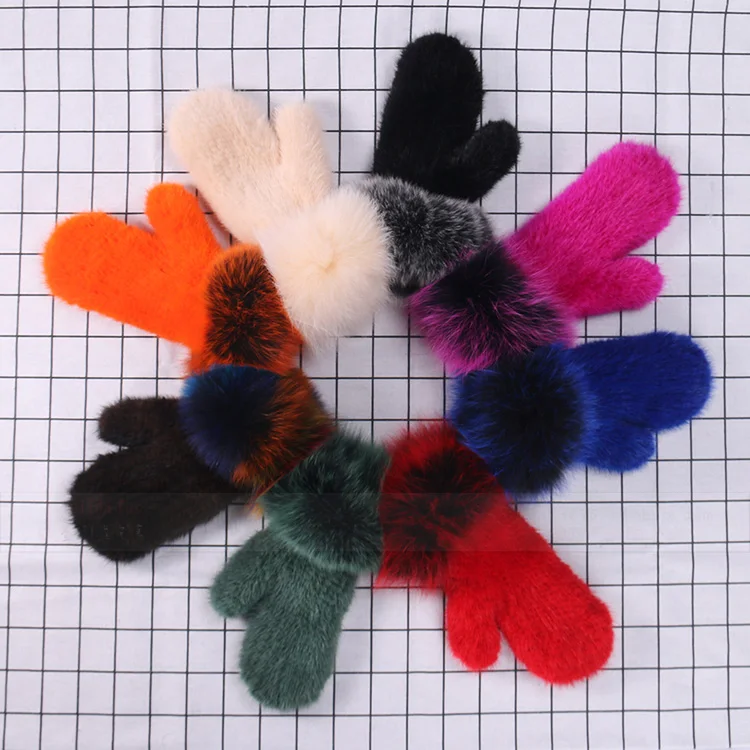 Glaforny Brand fashion Winter women gloves genuine 100% real mink fur glove knitted mittens thick warm fur Gloves & Mittens
Glaforny Brand fashion Winter women gloves genuine 100% real mink fur glove knitted mittens thick warm fur Gloves & Mittens