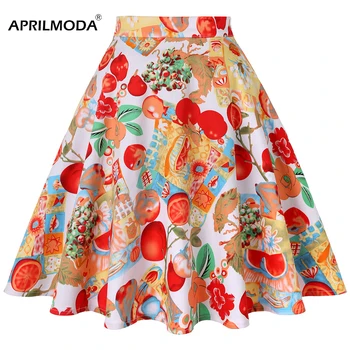 Retro Floral Print Vintage Pleated Skirt Womens 2019 High Waist Plus Size Midi Cotton Summer Pinup Big Swing Rockabilly Skirts
Retro Floral Print Vintage Pleated Skirt Womens 2019 High Waist Plus Size Midi Cotton Summer Pinup Big Swing Rockabilly Skirts