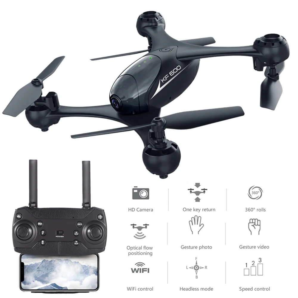 KF600 RC Quadcopter With 720P HD FPV Wifi Dual Camera Altitude Hold Optical Flow Gesture Photo Dron VS XS809HW X5C X5SW XS809HW
KF600 RC Quadcopter With 720P HD FPV Wifi Dual Camera Altitude Hold Optical Flow Gesture Photo Dron VS XS809HW X5C X5SW XS809HW