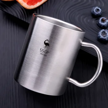 304 stainless steel coffee cup double anti-scalding mug beer mug single layer large cold drink juice cup household water cup
304 stainless steel coffee cup double anti-scalding mug beer mug single layer large cold drink juice cup household water cup