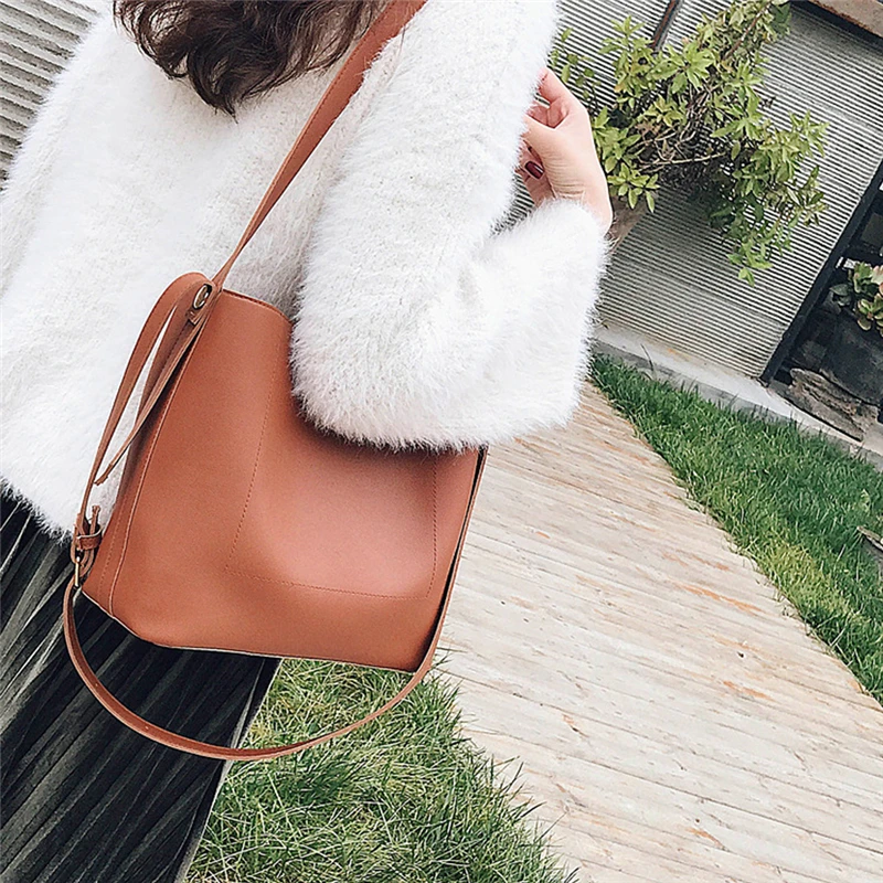 Women Leather Handbags Lady Large Tote Bucket Pu Shoulder Bags Crossbody Shoulder Leather Messenger Bag Shopping Bag New
Women Leather Handbags Lady Large Tote Bucket Pu Shoulder Bags Crossbody Shoulder Leather Messenger Bag Shopping Bag New