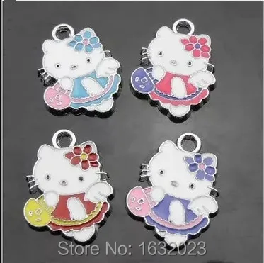 Hot!!20PCS/Lot "Kitty" Hang Charms Pendant Mixed Colors Fit Necklace Bracelet Charms Wholesale HC41
Hot!!20PCS/Lot "Kitty" Hang Charms Pendant Mixed Colors Fit Necklace Bracelet Charms Wholesale HC41