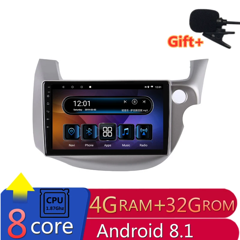 10"4G 2.5D IPS 8 CORE Android 8.1 Car DVD Multimedia Player GPS For honda Fit jazz Right driving 2008-2013 car radio navigation
10"4G 2.5D IPS 8 CORE Android 8.1 Car DVD Multimedia Player GPS For honda Fit jazz Right driving 2008-2013 car radio navigation