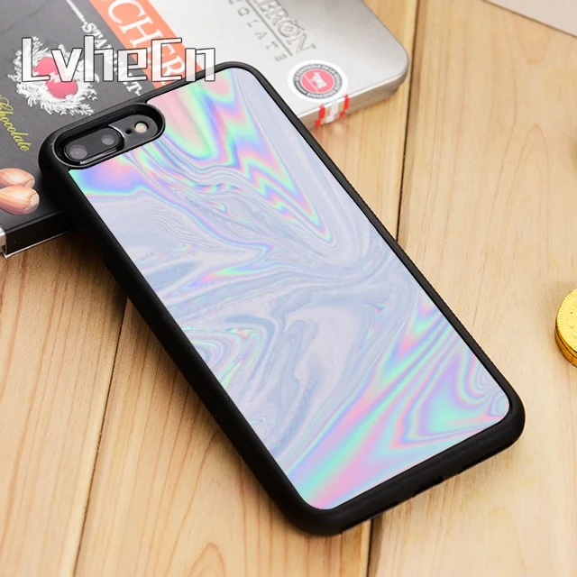 Голографический чехол для телефона LvheCn Tumblr iPhone 5 6 s 7 8 plus 11 12 Pro X XR XS Max Samsung Galaxy S6 S7 edge