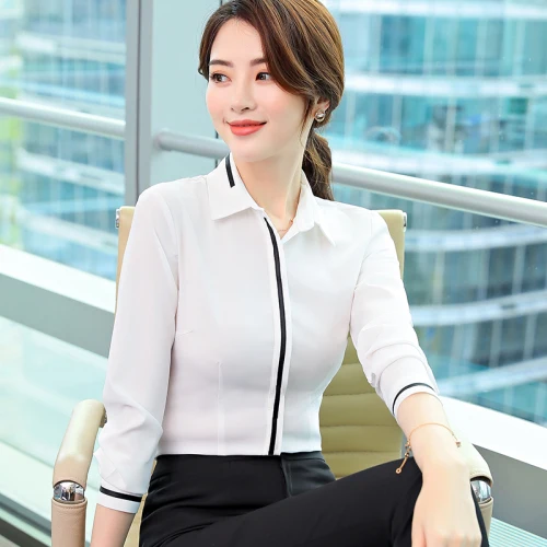2019 Spring Autumn Fashion Professional White Women Shirts New Style Big Code Female Work Wear Slim Elegant Temperament Blouse
2019 Spring Autumn Fashion Professional White Women Shirts New Style Big Code Female Work Wear Slim Elegant Temperament Blouse