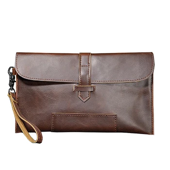 Crazy Horse PU Leather Wrist Clutch for Men Solid Color Large Capacity Envelope Bag Vintage Male Hasp Wallets Handy Bags
Crazy Horse PU Leather Wrist Clutch for Men Solid Color Large Capacity Envelope Bag Vintage Male Hasp Wallets Handy Bags
