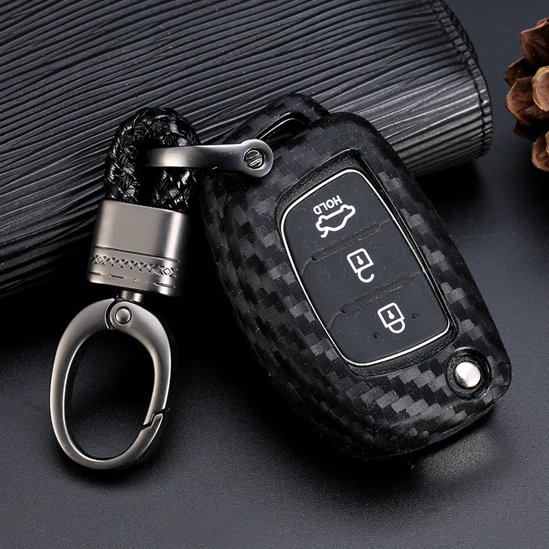 For Hyundai Creta I10 I20 Tucson Elantra Santa Fe 3 Button Remote Flip Fob Cover Black Carbon Fiber Car Silicone Key Case
For Hyundai Creta I10 I20 Tucson Elantra Santa Fe 3 Button Remote Flip Fob Cover Black Carbon Fiber Car Silicone Key Case