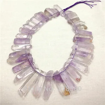 H-CCB33 Amethysts Crystal Quartz Spike Stick Point Beads Top Drilled Beads
H-CCB33 Amethysts Crystal Quartz Spike Stick Point Beads Top Drilled Beads