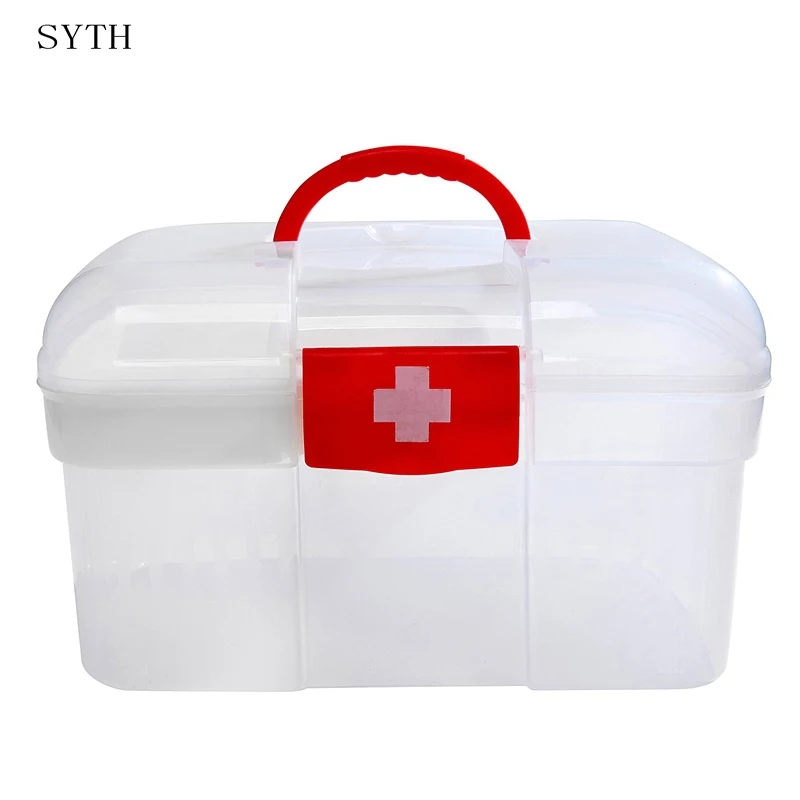 SYTH Large household portable medicine family medicine chest Double Layer Health Box Medicine Chest Handle First Aid Kit Storage
SYTH Large household portable medicine family medicine chest Double Layer Health Box Medicine Chest Handle First Aid Kit Storage