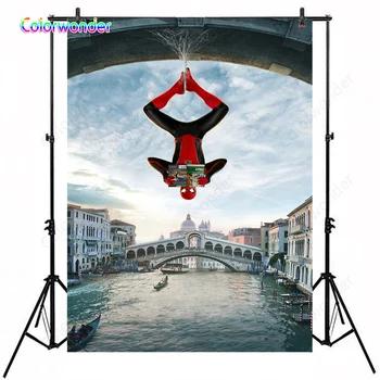 Inverted Spider Man Read Book Funny Backdrop Spider Web Link Bridge Photography Background Kids Children Boy Room Decoration
Inverted Spider Man Read Book Funny Backdrop Spider Web Link Bridge Photography Background Kids Children Boy Room Decoration