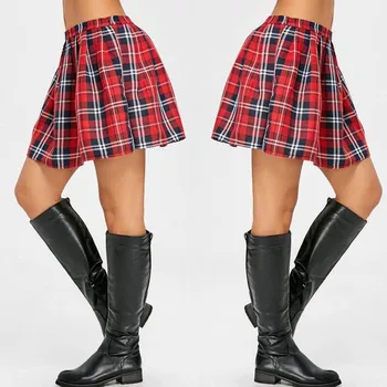 High Quality School Uniform Rock Fashion Plaid Short Rock Plissee Cotton Rock Women Casual Japanese Preppy Mini Rock
High Quality School Uniform Rock Fashion Plaid Short Rock Plissee Cotton Rock Women Casual Japanese Preppy Mini Rock