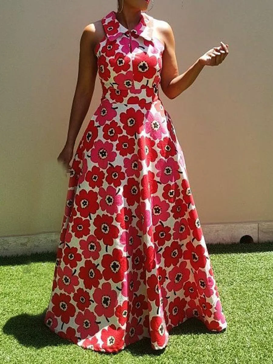2019 African Dress Women's Neck New Sleeveless Daily Dress Evening Dress Party Dress
2019 African Dress Women's Neck New Sleeveless Daily Dress Evening Dress Party Dress