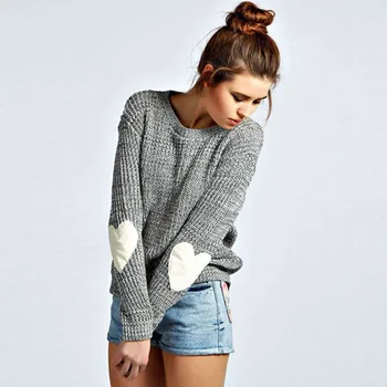 Knitted Sweaters Autumn Women Pullovers Loose Heart Pattern Long Sleeve O-Neck Lovely Sweater Pullovers Heigh Qaulity Hot Sale
Knitted Sweaters Autumn Women Pullovers Loose Heart Pattern Long Sleeve O-Neck Lovely Sweater Pullovers Heigh Qaulity Hot Sale