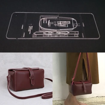 1set DIY Acrylic Leather Template Home Handwork Leathercraft Sewing Pattern Tools Accessory Shoulder Bag 180x100x110mm
1set DIY Acrylic Leather Template Home Handwork Leathercraft Sewing Pattern Tools Accessory Shoulder Bag 180x100x110mm
