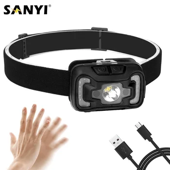White Red 6 Modes LED Headlamp USB Rechargeable Headlight Motion Sensor Head Lamp Flashlight Torch Night Camping Fishing Light
White Red 6 Modes LED Headlamp USB Rechargeable Headlight Motion Sensor Head Lamp Flashlight Torch Night Camping Fishing Light