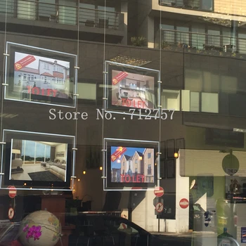 8PCS X A4 2 Side Magnetic LED Light panel for Estate Agent shop Window Display Poster
8PCS X A4 2 Side Magnetic LED Light panel for Estate Agent shop Window Display Poster