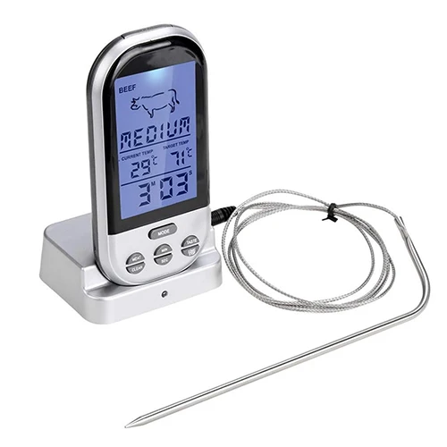 Digital LCD Clock Wireless Remote Kitchen Oven Food Meat Cooking BBQ Grill Thermometer Calendar Clock
Digital LCD Clock Wireless Remote Kitchen Oven Food Meat Cooking BBQ Grill Thermometer Calendar Clock