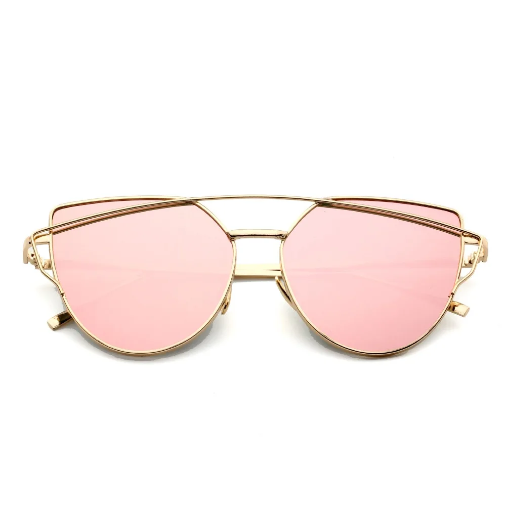2018 Cat Eye retro Brand designer red gold mirror Sunglasses For Women Metal Reflective flat lens Sun Glasses Female oculosuv400
2018 Cat Eye retro Brand designer red gold mirror Sunglasses For Women Metal Reflective flat lens Sun Glasses Female oculosuv400