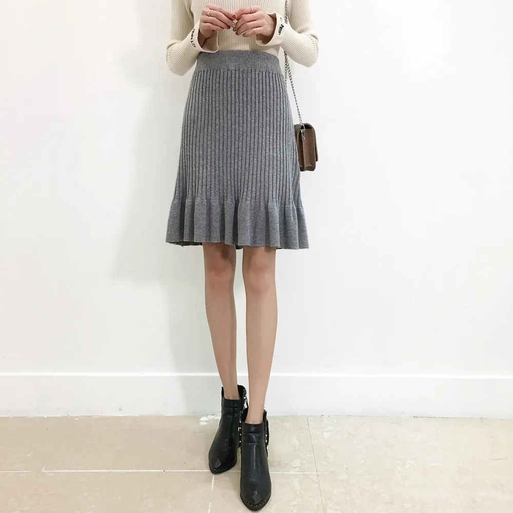 Women Midi Skirts Knitting Solid Female Mermaid Skirt Spring Winter High Waist Women's sweater Clothing faldas mujer moda 2019
Women Midi Skirts Knitting Solid Female Mermaid Skirt Spring Winter High Waist Women's sweater Clothing faldas mujer moda 2019