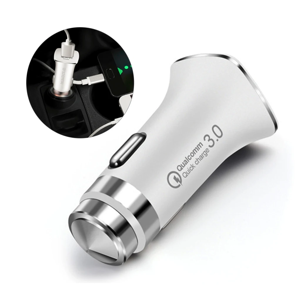 Car Charger USB Quick Charger QC3.0 5V/3.1A 9V/1.8A 12V/1.8A Max 15W Fast Charge Edition for Kindle iPhone iPad PSP
Car Charger USB Quick Charger QC3.0 5V/3.1A 9V/1.8A 12V/1.8A Max 15W Fast Charge Edition for Kindle iPhone iPad PSP