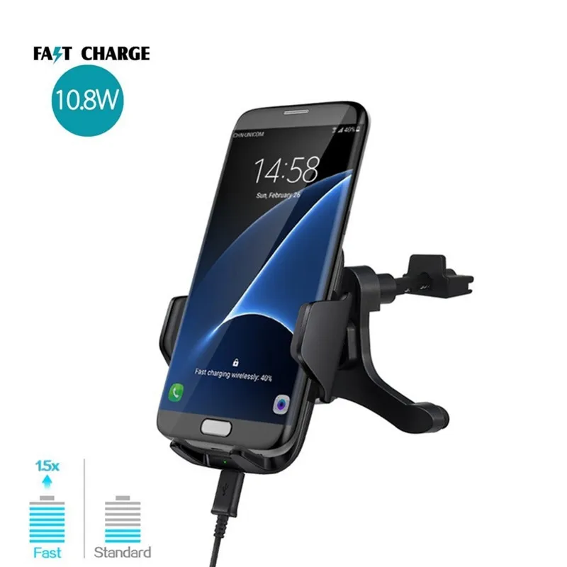 Mindzo Qi Car Wireless Charger For iPhone X 8 Plus Air Vent Mount Holder FAST Wireless Charging For Samsung Galaxy S8 S9 Plus
Mindzo Qi Car Wireless Charger For iPhone X 8 Plus Air Vent Mount Holder FAST Wireless Charging For Samsung Galaxy S8 S9 Plus