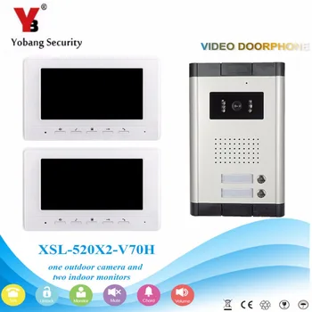 YobangSecurity Video Door Intercom 7 Inch Monitor Wired Video Doorbell Door Phone Intercom 1 Camera 2 Monitor System Kit
YobangSecurity Video Door Intercom 7 Inch Monitor Wired Video Doorbell Door Phone Intercom 1 Camera 2 Monitor System Kit