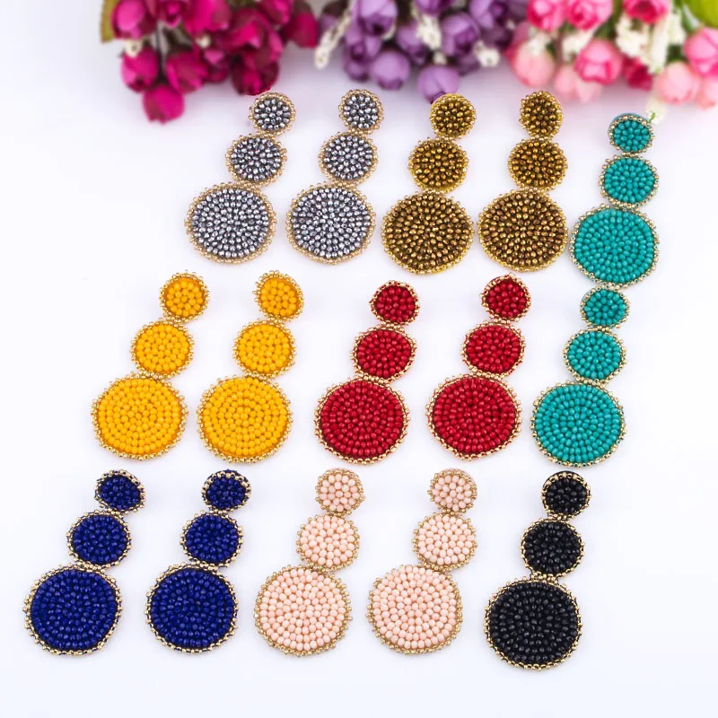 Sehuoran Aretes Bohemian Beaded Earrings For Women All Handmade Wedding Bridal Gift Jewelry Fringed Tassel Drop Earrings Party
Sehuoran Aretes Bohemian Beaded Earrings For Women All Handmade Wedding Bridal Gift Jewelry Fringed Tassel Drop Earrings Party