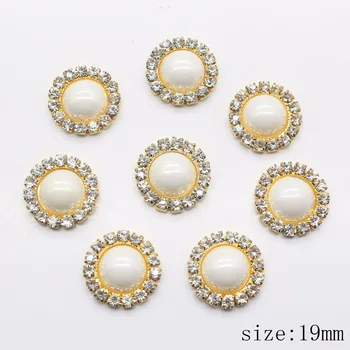 Fashion 10Pcs 19mm jewelry Accessories metal rhinestones Shiny white pearl wedding embellishment decoration crafts production
Fashion 10Pcs 19mm jewelry Accessories metal rhinestones Shiny white pearl wedding embellishment decoration crafts production