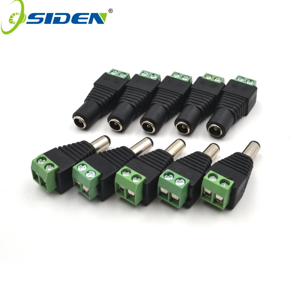 OSIDEN DC12V Male/ Female 2.1x5.5MM DC Power Plug Jack Adapter Connector Plug for CCTV Single Color LED Strip Light
OSIDEN DC12V Male/ Female 2.1x5.5MM DC Power Plug Jack Adapter Connector Plug for CCTV Single Color LED Strip Light