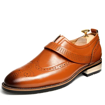 Fashion Pointed Toe Men Shoes Casual Breathable Leather Shoes Men Slip On Black Brown Wine
Fashion Pointed Toe Men Shoes Casual Breathable Leather Shoes Men Slip On Black Brown Wine