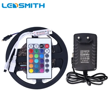 RGB LED Strip 5M 300Leds 3528 SMD + 24 Key Remote Controller + 12V 2A Power Adapter Flexible Diode Tape Changeable LED Light
RGB LED Strip 5M 300Leds 3528 SMD + 24 Key Remote Controller + 12V 2A Power Adapter Flexible Diode Tape Changeable LED Light