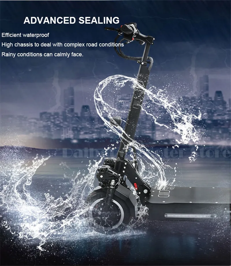60V 3200W Powerful Electric Scooter 11'' Off Road Waterproof Foldable Adult Electric Scooter Motor Electric Skateboard (36)