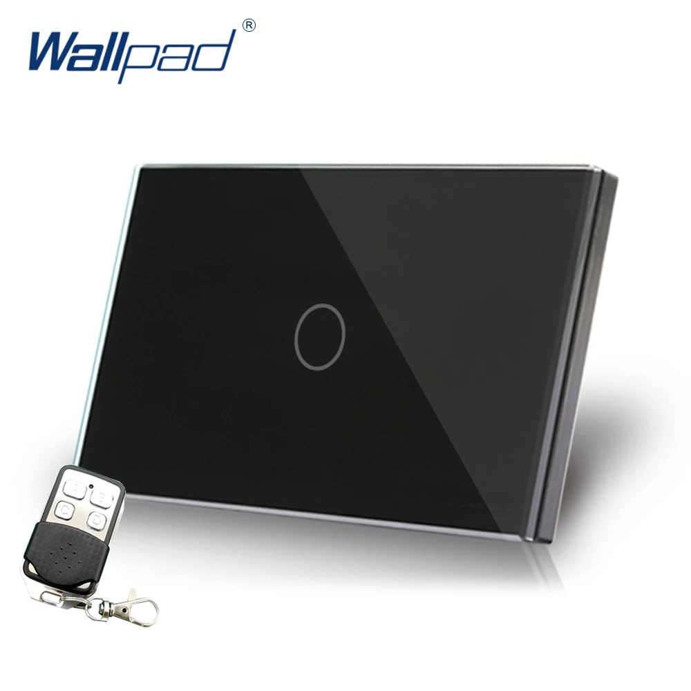 1 Gang Remote Control Touch Crystal Black Glass Switch Wallpad Luxury US/AU Standard Wireless Switch With Remote Controller
1 Gang Remote Control Touch Crystal Black Glass Switch Wallpad Luxury US/AU Standard Wireless Switch With Remote Controller