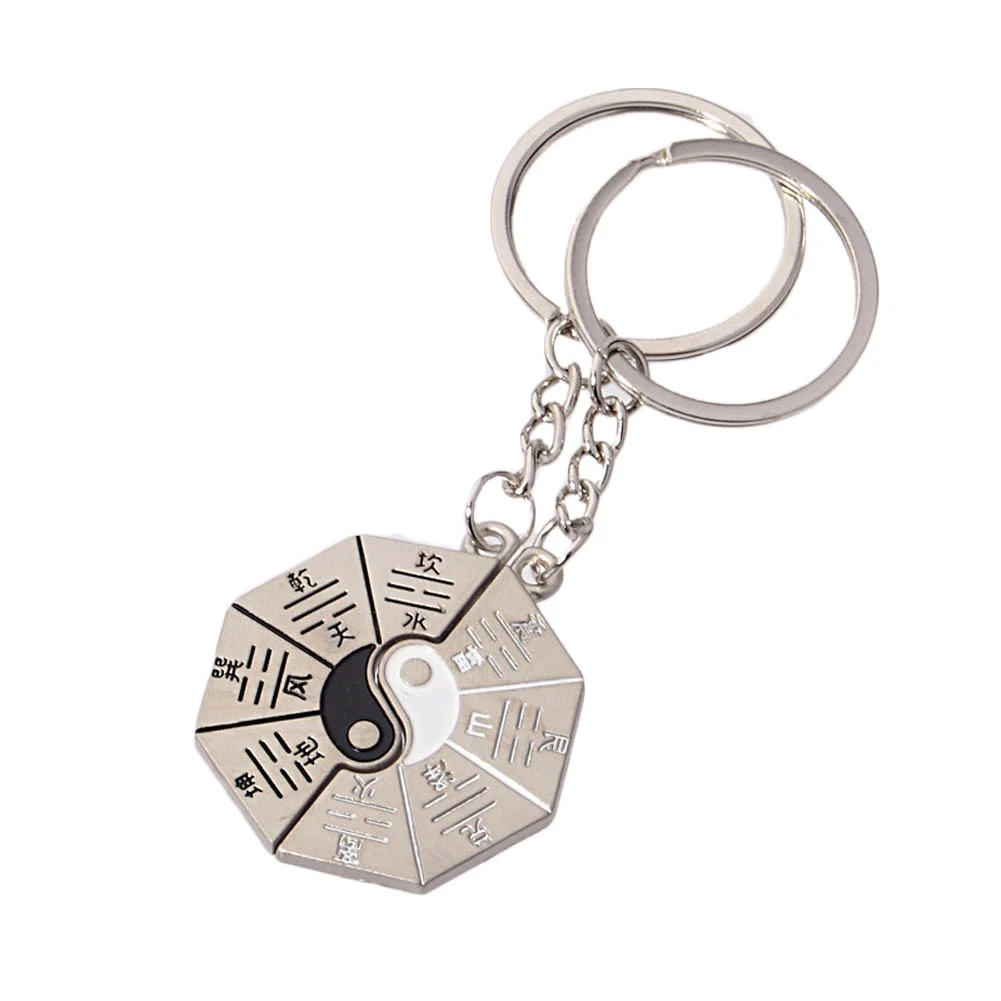 1 Pair Auspicious Amulets/Taoism Alloy Silver Chain Key Chains Feng Shui Yin Yang Keychain
1 Pair Auspicious Amulets/Taoism Alloy Silver Chain Key Chains Feng Shui Yin Yang Keychain